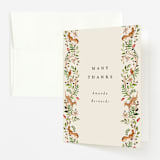 "Highlands" - Baby Shower Thank You Cards in Peach Pie by Sarah Knight - Front