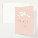 "Sweetheart" - Baby Shower Thank You Cards in Blush by Paper Raven Co. - Front