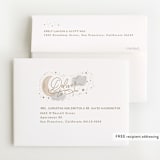 "Moon and stars" - Baby Shower Thank You Cards in Latte by Creo Study - FREE Recipient Addressing