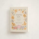 "pastel pumpkins" - Baby Shower Thank You Cards in Pudding by Cass Loh - Front