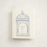 "Birdie" - Baby Shower Thank You Cards in Bluebell by Gwen Bedat - Front