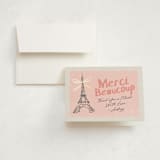 "Paris Postcard" - Baby Shower Thank You Cards in Petal by Karidy Walker - Card with Envelope