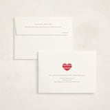"Striped Baby Buggy" - Baby Shower Thank You Cards in Rose by mo kelley - FREE Recipient Addressing