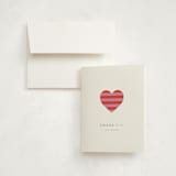 "Striped Baby Buggy" - Baby Shower Thank You Cards in Rose by mo kelley - Card with Envelope