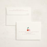 "Tiny Cherry On Top" - Baby Shower Thank You Cards in Petal by Kiersten Garner - FREE Recipient Addressing