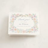 "Garden Magic" - Baby Shower Thank You Cards in Lilac by Tamara Hilje - Front