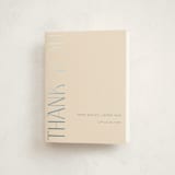 "Ephrata" - Baby Shower Thank You Cards in Powder by Deynaaz Daraei - Front