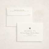 "Mini Bows" - Baby Shower Thank You Cards in Vanilla by Vera Lim - FREE Recipient Addressing