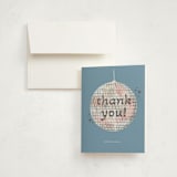 "Groovy Baby" - Foil-Pressed Baby Shower Thank You Cards in Cobalt by Janna Sue Design - Card with Envelope