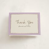 "Sugar" - Baby Shower Thank You Cards in Lavender by Pati Cascino - Front