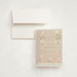 "Our Journey" - Baby Shower Thank You Cards in Blush by Jennifer Holbrook - Card with Envelope