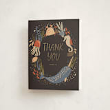 "Under The Sea" - Baby Shower Thank You Cards in Midnight Berry by Vera Lim - Front