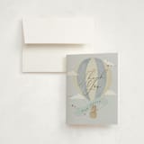 "Little Explorer" - Baby Shower Thank You Cards in Powder by Hannah Williams - Card with Envelope