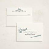 "Baseball Baby Shower" - Baby Shower Thank You Cards in Sky by Rebekah Canavan - FREE Recipient Addressing
