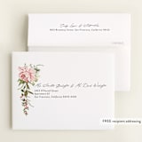 "Timeless Blooms" - Baby Shower Thank You Cards in Peony by Susan Moyal - FREE Recipient Addressing