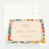 "Gilded Butterfly Garden" - Baby Shower Thank You Cards in Ivory by Simona Camp - Front