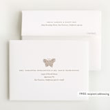"Gilded Butterfly Garden" - Baby Shower Thank You Cards in Ivory by Simona Camp - FREE Recipient Addressing