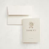 "Baby Carriage" - Baby Shower Thank You Cards in Dusty Rose by Itsy Belle Studio - Card with Envelope
