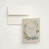 "Baby Flora" - Baby Shower Thank You Cards in Sky by Petra Kern - Card with Envelope