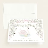 "Swan Princess" - Baby Shower Thank You Cards in Ballet Slipper by Jenna Holcomb - Front