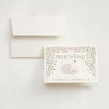 "Swan Princess" - Baby Shower Thank You Cards in Ballet Slipper by Jenna Holcomb - Card with Envelope