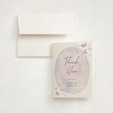 "Fabled" - Baby Shower Thank You Cards in Blush by Jelena Vuletic - Card with Envelope