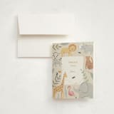 "Safari Dreams" - Baby Shower Thank You Cards in Sunshine by Teju Reval - Card with Envelope