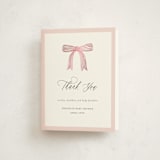 "Dainty Garden" - Baby Shower Thank You Cards in Blush by Paper Raven Co. - Front