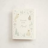 "Arctic friends" - Baby Shower Thank You Cards in Seafoam by Jennifer Wick - Front
