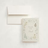 "Arctic friends" - Baby Shower Thank You Cards in Seafoam by Jennifer Wick - Card with Envelope