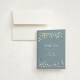 "Little Goose" - Foil-Pressed Baby Shower Thank You Cards in Bluebell by Hudson meet Rose - Card with Envelope