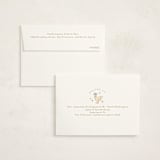 "Nursery Rhyme" - Foil-Pressed Baby Shower Thank You Cards in Mint by Jennifer Wick - FREE Recipient Addressing