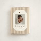 "Teddy Bear Stripes" - Foil-Pressed Baby Shower Thank You Cards in Beary by Cindy Reynolds - Front