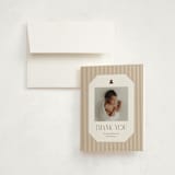 "Teddy Bear Stripes" - Foil-Pressed Baby Shower Thank You Cards in Beary by Cindy Reynolds - Card with Envelope