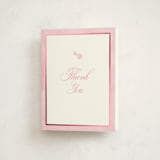 "un hochet" - Foil-Pressed Baby Shower Thank You Cards in Watermelon by Creo Study - Front