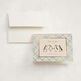 "Disney’s Mary Poppins Jolly Penguins" - Foil-Pressed Baby Shower Thank You Cards in Ice by Creo Study - Card with Envelope