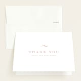 "Tiny Bow" - Baby Shower Thank You Cards in Blush by Buddy Creative - Front