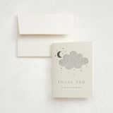 "Moon Baby" - Baby Shower Thank You Cards in Slate by Marina Onoprienko - Card with Envelope