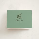 "Winter Cabin" - Baby Shower Thank You Cards in Pine by Jen Ramsey - Front
