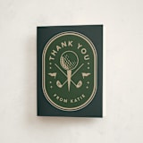 "by par" - Baby Shower Thank You Cards in Evergreen by Susan Zinader - Front