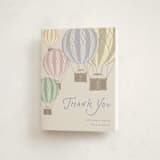 "Balloons" - Baby Shower Thank You Cards in Bluebird by Kampai Designs - Front