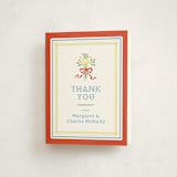 "Cross-Stitched Sampler" - Baby Shower Thank You Cards in Rainbow by Erin L. Wilson - Front