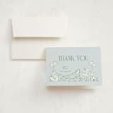 "Woodland Party" - Baby Shower Thank You Cards in Bluebird by Julie Murray - Card with Envelope