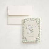 "Darling" - Baby Shower Thank You Cards in Sky by Paper Raven Co. - Card with Envelope