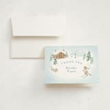 "Apres Bebe" - Baby Shower Thank You Cards in Frost by Jennifer Wick - Card with Envelope