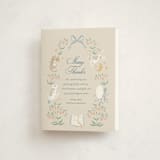 "Hey, diddle diddle" - Baby Shower Thank You Cards in Forget-me-not by Jamie Alexander - Front