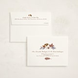 "Fall in Love" - Baby Shower Thank You Cards in Latte by Alethea and Ruth - FREE Recipient Addressing