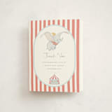 "Disney's Dumbo Come One Come All" - Baby Shower Thank You Cards in Pearl by Teju Reval - Front