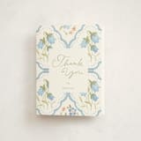 "BlueFloralbaby" - Baby Shower Thank You Cards in Icing by samovilka - Front