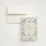 "BlueFloralbaby" - Baby Shower Thank You Cards in Icing by samovilka - Card with Envelope